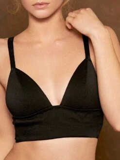 Seide Triangel BH GLORIA SMOCK Von Cadolle -Marlies Dekkers Verkaufsgeschäft 1120acb bustier schwarz gloria soie smock noire cadolle 1 4 1