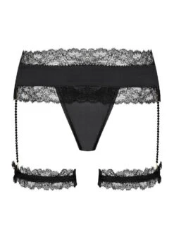 Satin String GEISHA PJ Mit Strumpfbändern Von Cadolle -Marlies Dekkers Verkaufsgeschäft 4500fb cage geisha schwarz cadolle 2