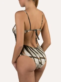 Badeanzug AFRIKA Schwarz-creme Von Cotton Club Mare -Marlies Dekkers Verkaufsgeschäft badeanzug africa cx4 intero cotton club 2