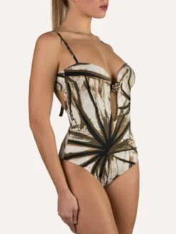 Badeanzug AFRIKA Schwarz-creme Von Cotton Club Mare -Marlies Dekkers Verkaufsgeschäft badeanzug africa cx4 intero cotton club