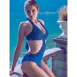 Makramee Bügel Badeanzug CHACHA Von Nicole Olivier 3 Makramee Bügel Badeanzug CHACHA Von Nicole Olivier