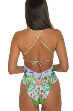 Badeanzug JUNGLE ATTITUDE Blau Von Pin-Up Stars -Marlies Dekkers Verkaufsgeschäft badeanzug pb012i azurblau pin up stars 3