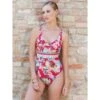 Träger Badeanzug PAPILLON No. 8 Rot-bunt Von Chiara Fiorini -Marlies Dekkers Verkaufsgeschäft badeanzug rosso cfo613 chiara fiorini 1
