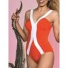 Träger Badeanzug MANUELA Koralle Von Nicole Olivier -Marlies Dekkers Verkaufsgeschäft badeanzug rot manuela nicole olivier