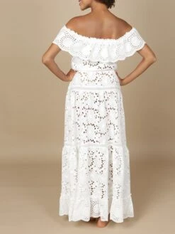 Baumwolle Lochspitze Sommerkleid GLADYS Von Marjolaine -Marlies Dekkers Verkaufsgeschäft baumwolle lochspitze sommerkleid gladys 7gla3002 naturweiss marjolaine 1