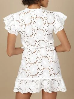 Baumwolle Lochspitze Tunika GLADYS Naturweiß Von Marjolaine -Marlies Dekkers Verkaufsgeschäft baumwolle lochspitze tunika gladys 7gla0202 naturweiss marjolaine 1