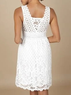 Baumwolle-Spitze Sommerkleid GITANE Naturweiss Von Marjolaine -Marlies Dekkers Verkaufsgeschäft baumwolle spitze sommerkleid gitane 8git0201 naturweiss marjolaine 1