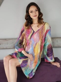 Baumwolle Batist Tunika JETTE Bunt Von Gattina -Marlies Dekkers Verkaufsgeschäft baumwolle tunika jette 391243 bunt gattina 2