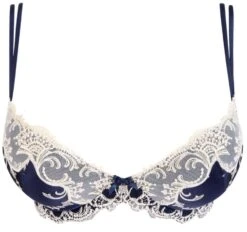 Gefütterter Seiden BH SPLENDEUR SOIE Von Lise Charmel -Marlies Dekkers Verkaufsgeschäft bh gefuettert seide acc8580d marine 5197 splendeur soie lise charmel 2 1