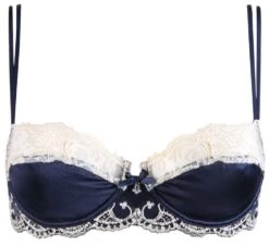 Seiden BH SPLENDEUR SOIE Von Lise Charmel -Marlies Dekkers Verkaufsgeschäft bh halbschale seide acc3080c marine 5197 splendeur soie lise charmel 2
