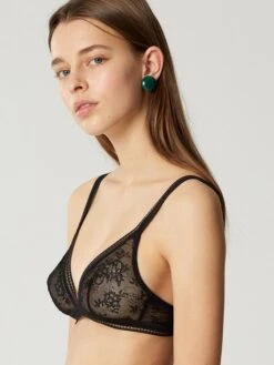 Tüllspitze Triangel-BH MISS LEJABY Von Maison Lejaby -Marlies Dekkers Verkaufsgeschäft bh schwarz 16442 miss lejaby maison lejaby 1 1 1
