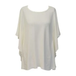 Kuschel-Baumwolle Poncho / Bigshirt CASUAL Von GATTINA -Marlies Dekkers Verkaufsgeschäft bigshirt casual 384397 vanille gattina 2