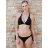 Triangel-Bikini NERO Schwarz-gold Von Chiara Fiorini
