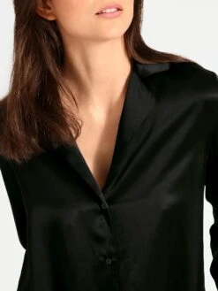 100% Seide Bluse TOI MON AMOUR Viele Farben Von Aubade -Marlies Dekkers Verkaufsgeschäft bluse schwarz seide toi mon amour qs44 noir aubade 1 1