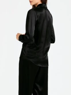 100% Seide Bluse TOI MON AMOUR Klassische Farben Von Aubade -Marlies Dekkers Verkaufsgeschäft bluse schwarz seide toi mon amour qs44 noir aubade 4 1 1