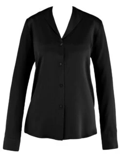 100% Seide Bluse TOI MON AMOUR Klassische Farben Von Aubade -Marlies Dekkers Verkaufsgeschäft bluse schwarz seide toi mon amour qs44 noir aubade 1 1