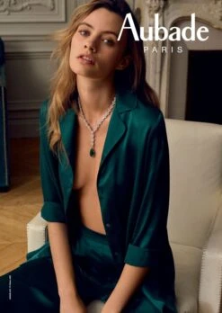 100% Seide Bluse TOI MON AMOUR Basic Farben Von Aubade -Marlies Dekkers Verkaufsgeschäft bluse hose gr n seide toi mon amour qs44 qs60 emeraude aubade 1 1 1 1