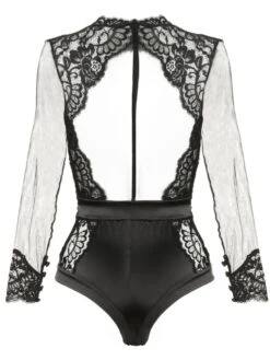 Langarm Body Tüll Spitze Und Strass MARLENE Prelude Milano -Marlies Dekkers Verkaufsgeschäft body schwarz yh307 prelude 4 1