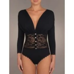 Body OSIRIS 41 Schwarz Mit Spitze Von Suggest