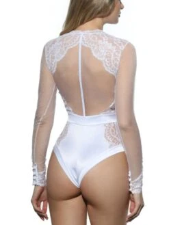 Langarm Body Tüll Mit Strass MARLENE Von Prelude Milano -Marlies Dekkers Verkaufsgeschäft body spitze weiss yh307 prelude milano 3