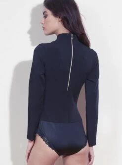 Langarm Twill-Body OFFICIER Schwarz Von Cadolle 15 Langarm Twill-Body OFFICIER Schwarz Von Cadolle -Marlies Dekkers Verkaufsgeschäft body twill officier noir 4086nf cadolle 3