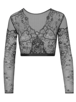 Langarm Minitop BOLERO COEUR Spitze Schwarz Von Cadolle -Marlies Dekkers Verkaufsgeschäft bolero coeur dentelle noir schwarz cadolle 2 1