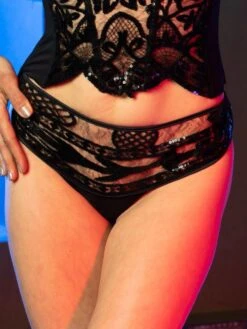 Pailletten Brasiliana Slip NOYON Von RCrescentini Notre Dame -Marlies Dekkers Verkaufsgeschäft brasiliana noyon pailletten schwarz notredame rcrescentini 3