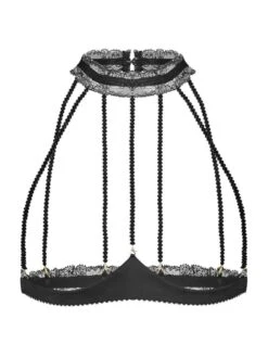 Ouvert Bustier-BH GEISHA CAGE Mit Schmuck-Kristallen Von Cadolle 12 Ouvert Bustier-BH GEISHA CAGE Mit Schmuck-Kristallen Von Cadolle -Marlies Dekkers Verkaufsgeschäft cage bh geisha schwarz cadolle 3
