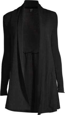 Merino Wolle-Seide CARDIGAN Strickjacke Von Oscalito -Marlies Dekkers Verkaufsgeschäft cardigan lang wolle seide schwarz 3463 oscalito 2 1