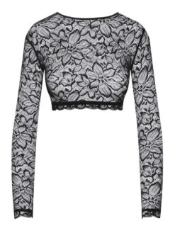 Langarm Minitop CARMEN Spitze Schwarz Von Cadolle -Marlies Dekkers Verkaufsgeschäft carmen mini top schwarz 3315cp cadolle 1