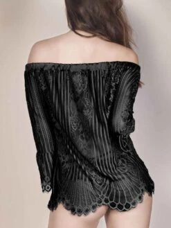 Spitze Carmen Shirt JOSEPHINE Von Escora 11 Spitze Carmen Shirt JOSEPHINE Von Escora -Marlies Dekkers Verkaufsgeschäft carmen shirt spitze schwarz 1705 e264 400 josephine escora 1