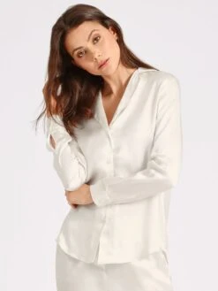 100% Seide Bluse TOI MON AMOUR Von Aubade 25 100% Seide Bluse TOI MON AMOUR Von Aubade -Marlies Dekkers Verkaufsgeschäft damenbluse seide qs44 nacre aubade 3