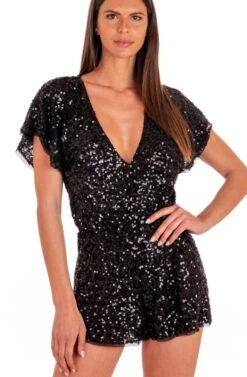 Jumpsuit PAILLETTES Von Pin-Up Stars 11 Jumpsuit PAILLETTES Von Pin-Up Stars -Marlies Dekkers Verkaufsgeschäft einteiler pb035tu schwarz pailletten pin up stars 2 1