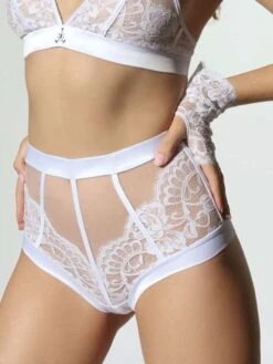 Spitze Hoher Slip MARLENE Von Prelude Milano -Marlies Dekkers Verkaufsgeschäft hoher slip marlene yd303 weiss prelude milano 5