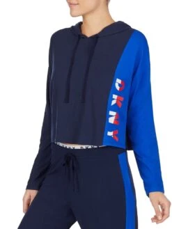Kurz-Hoodie THE WARM UP Von DKNY Sleepwear -Marlies Dekkers Verkaufsgeschäft jacke 05 yi2022401 400 ink 0085 dkny 1