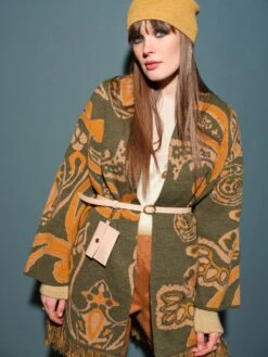 Jacke ETHNO PRINT Lang Mit Fransen Von Fiori Di Chiara -Marlies Dekkers Verkaufsgeschäft jacke kurz cashemir kaki 303 05 fori ethno fiori di chiara