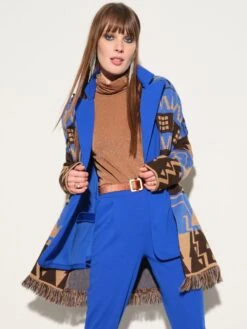 Jacke ETHNO PRINT KURZ Mit Fransen Von Fiori Di Chiara 7 Jacke ETHNO PRINT KURZ Mit Fransen Von Fiori Di Chiara -Marlies Dekkers Verkaufsgeschäft jacke lang etnico blau 303 05 fiori ethno fiori di chiara 2