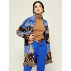 Jacke ETHNO PRINT KURZ Mit Fransen Von Fiori Di Chiara