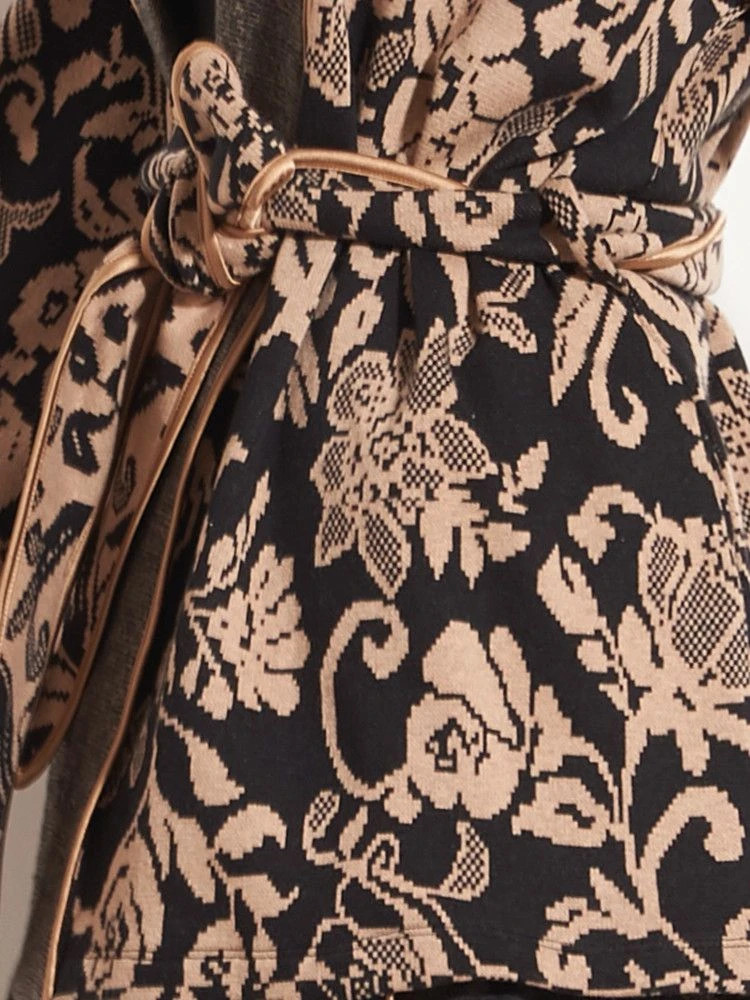 Jacke JACQUARD Schwarz-zimt Von Chiara Fiorini 6 Jacke JACQUARD Schwarz-zimt Von Chiara Fiorini – Bild 4