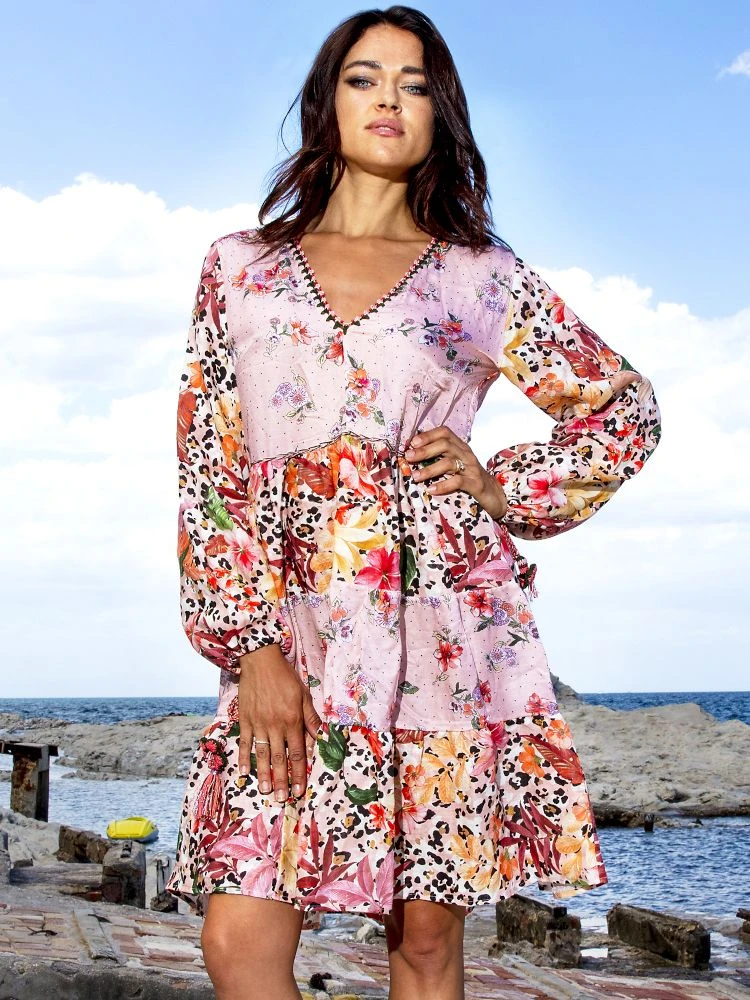 Seidenbatist Tunikakleid GINEVRA ROSA Von Laetitia Beachwear 4 Seidenbatist Tunikakleid GINEVRA ROSA Von Laetitia Beachwear – Bild 2