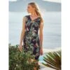 Viscose Strandkleid EXOTIC LEAVES Schwarz Grün Von Fürstenberg -Marlies Dekkers Verkaufsgeschäft kleid schwarz bunt245 30332 fuerstenberg