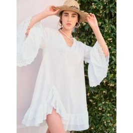 Tunikakleid Kurz BIANCO No. 3 Weiss Von Fiori Di Chiara 3 Tunikakleid Kurz BIANCO No. 3 Weiss Von Fiori Di Chiara