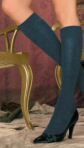 Merino-Wolle Kniestrumpf ALISON Von Trasparenze 4 Merino-Wolle Kniestrumpf ALISON Von Trasparenze – Bild 2