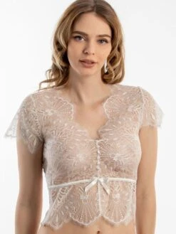 Spitze Kurzarm Top Von Prelude Milano -Marlies Dekkers Verkaufsgeschäft kurzarm top spitze yl277 yl277.alb 1 prelude milano