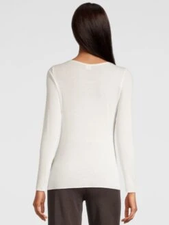 Kaschmir Modal LANGARMSHIRT Von Oscalito -Marlies Dekkers Verkaufsgeschäft langarm shirt kaschmir modal 1481 creme weiss oscalito 3