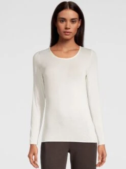 Kaschmir Modal LANGARMSHIRT Von Oscalito -Marlies Dekkers Verkaufsgeschäft langarm shirt kaschmir modal 1481 creme weiss oscalito 4