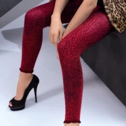 Leopard Leggins MADRAS Von Trasparenze -Marlies Dekkers Verkaufsgeschäft madras ausschnitt leopardenmuster farbig leggings trasparenze 1