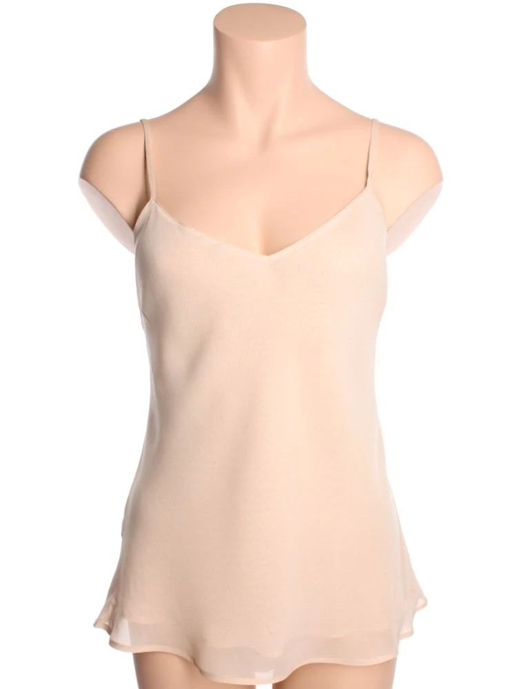 Seidentop 100% Seide FIDJI MOUSSELIN Uni Marjolaine 5 Seidentop 100% Seide FIDJI MOUSSELIN Uni Marjolaine – Bild 3