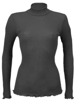 Merinowolle-Seide ROLLKRAGEN SHIRT Gerippt Von Artimaglia -Marlies Dekkers Verkaufsgeschäft merino wolle seide gerippt rollkragen shirt 54904 artimaglia 1 1