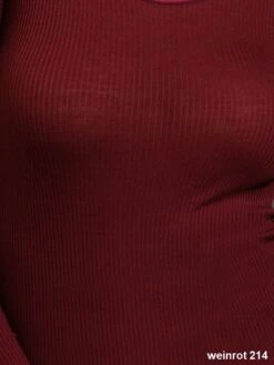 Merinowolle-Seide UNTERHEMD Gerippt Mit Spitze Von Artimaglia -Marlies Dekkers Verkaufsgeschäft merino wolle seide gerippt weinrot artimaglia 16 3
